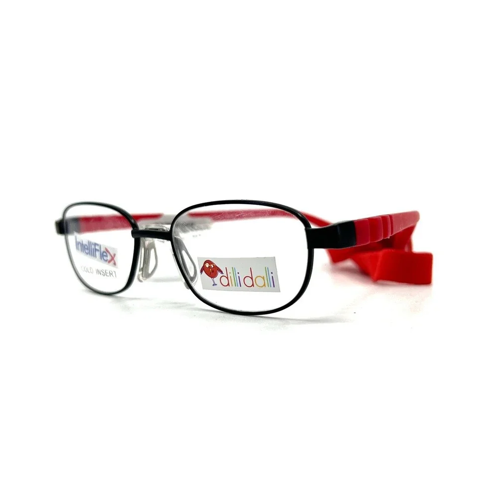 Dilli Dalli fudge swirl Eyeglasses Frame Youth red Full Rim Round 42-15-125